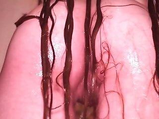 Douche Lengthy Hair Washing - Eighteen Years Old Solo Flick