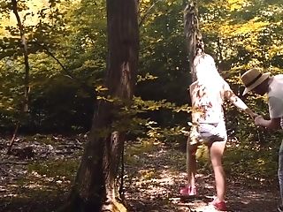 Spunky Outdoors Fucking In The Local Forest With Lovita Fate