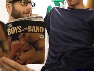 Hairy Daddy And Boy Get Horny From Looking At Porno Together