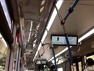 Boy Masturbating On Bus