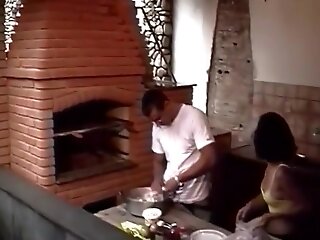Honey With Fine Breasts And Culo Strips And Gets Fucked By Fireplace