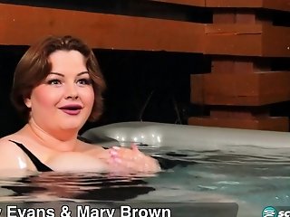 Molly Evans & Mary Chocolate-colored: Hot Bathtub Gfs