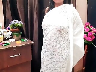 Indian Housewife Saree Showcase 1